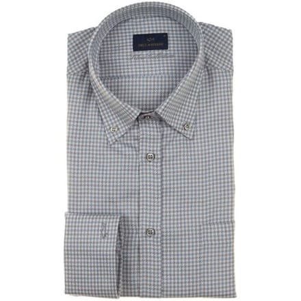 Paul & Shark Overhemd Silver Collection Texture Cotton Shirt Wit-Blauw / male
