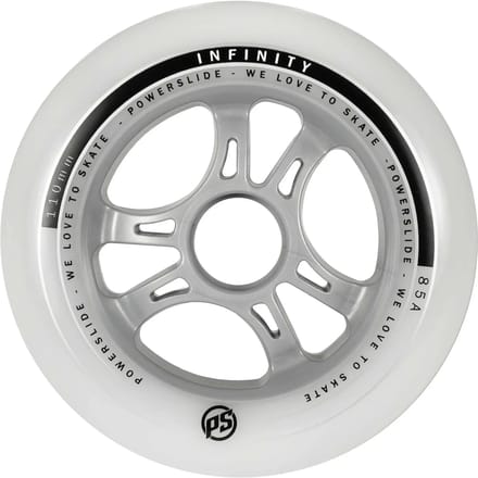Powerslide Wielen Infinity 110 Mm / 85a 4 Stuks Grijs