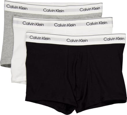 Calvin Klein Trunks (3-pack) - heren boxers normale lengte - zwart - grijs - wit