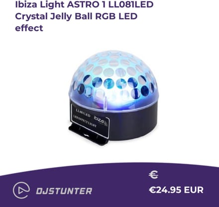 Led discolamp muziekgestuurde kleuren bal (LL081LED)