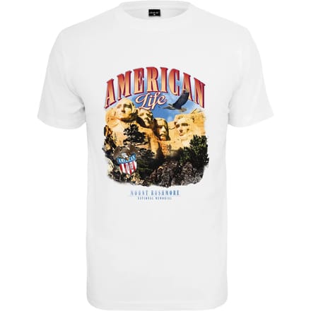Mister Tee - American Life Mount Roushmore Heren T-shirt - S - Wit