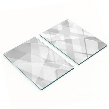 Decoratieve snijplanken van gehard glas, abstract ontwerp, 2x40x52 cm
