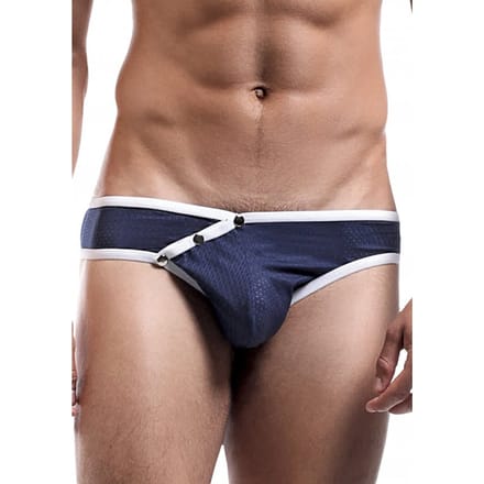 Fly Away Snap Bikini - Navy - Large L