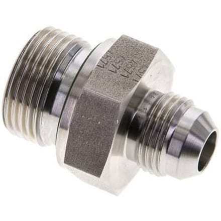 JIC  Dubbele Nippel G3/4'' X UNF 3/4''-16 RVS FKM 275bar