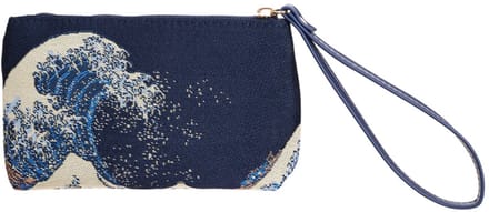 Polstasje - portemonnee - luxe gobelinstof Great Wave Off Kanagawa