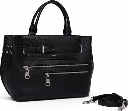 REPLAY Schoudertas Shoulder Bag Black Zwart