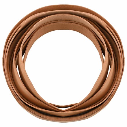 vidaXL - Leren - riem - 1 - Lichtbruin - 200 - x - 2,5 - cm - Leer