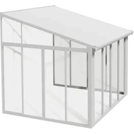 Palram - Canopia Serre, Veranda En Solarium Sanremo - Helder - Wit -314x300cm