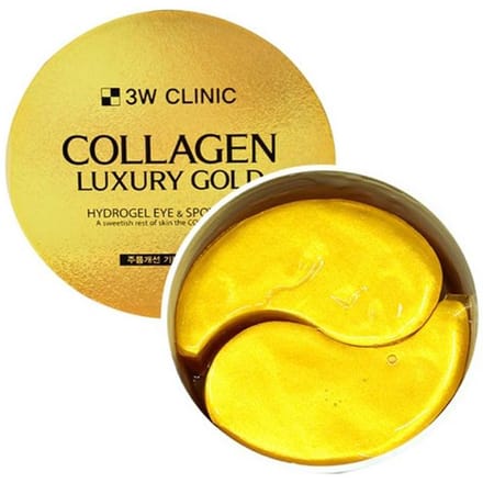 3W Clinic Collageen & Luxe Goud Hydrogel Oog & Spot Pleisters – 60 Pleisters yellow