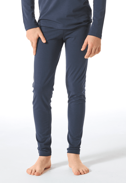 Lange onderbroek unisex warm jeansblauw - Thermo 98