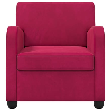 vidaXL - Fauteuil - Wijnrood - fluweel