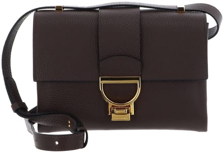 COCCINELLE Leren schoudertas Arlettis Handbag Brunette donkerbruin