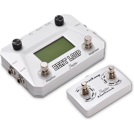Rowin Drum Machine Pedaal Circulaire Opname Gitaar Looper Pedaal 40 Drums Ritme LCD Backlight wit
