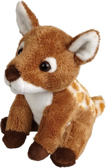 Ravensden knuffel hertje - 15 cm - bruin - bosdieren knuffels - pluche
