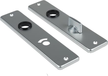 Ami Kortschild - 165x38x6,5mm - WC55/8 - aluminium F-2