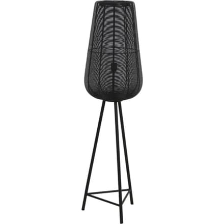 Light & Living Adeta Vloerlamp - Zwart - Ø37x135cm