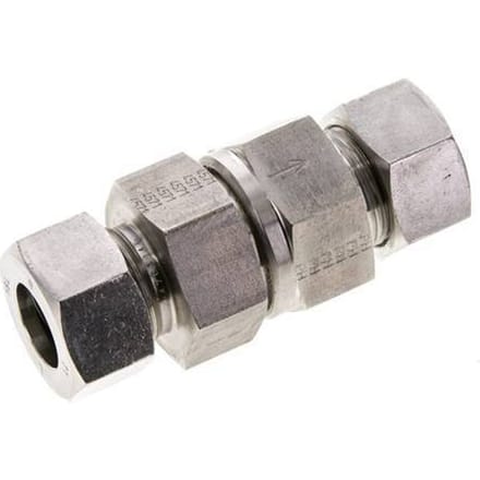 18L (M26x1.5) RVS Terugslagklep Snijring 1-160 bar ISO 8434-1