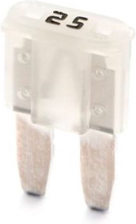 Micro II zekering 25 ampère 5 stuks