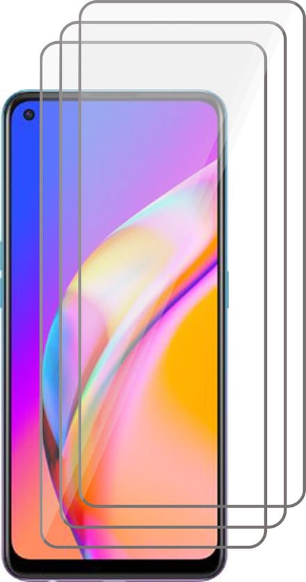Screenprotector geschikt voor Oppo A94 - Beschermglas Screen Protector Glas - 3 stuks
