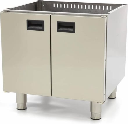 Horeca Onderstel - Dubbel - 60 cm Diep - met Deuren