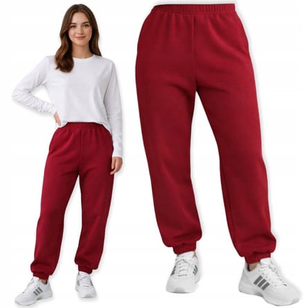 Dartomik - Dames Broek - Ocieplane - Bordo - Maat S