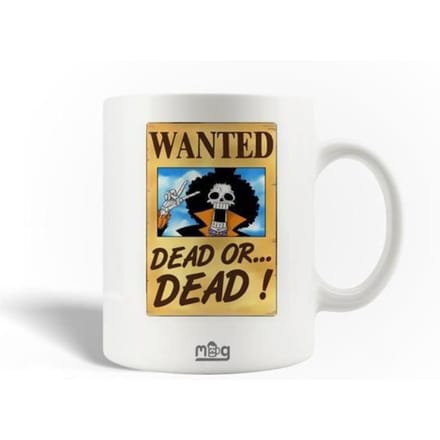 Mug en Céramique One Piece Brook Wanted Dead Or Dead wit