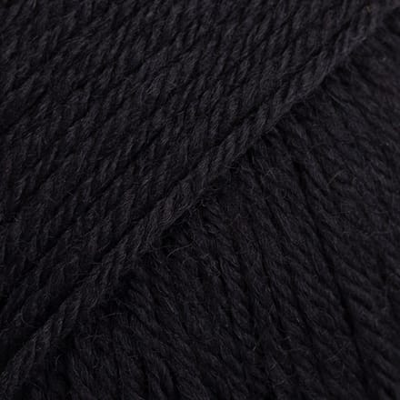 DROPS Fiesta Uni Colour - 10 zwart - Wol Garen