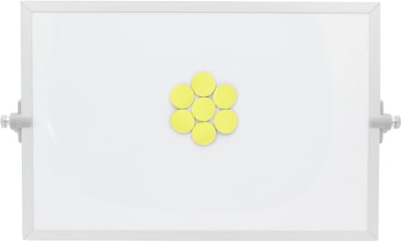 Sam Creative Whiteboard Magneten - Magnetisch Symbool - Cirkel - 2cm - Geel - 25 stuks - Whiteboard