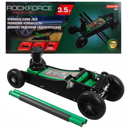 Rockforce RF-T830018Z - Hydraulische Autokrik - 3,5 Ton - 155-710 mm - Staal