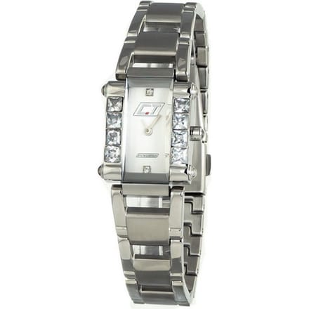 Zegarek CHRONOTECH CC7040LS-06M. Kwarcowy, Kolor biały. Kobieta.
