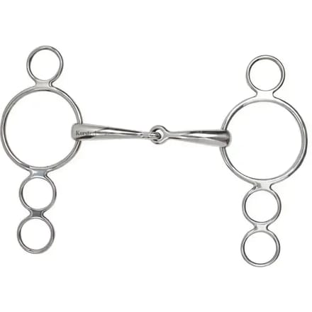 Mors voor paard met roestvrijstalen scharnierende bit JP Korsteel Snaffle Bit