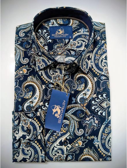 Eden Valley designshirt blauw