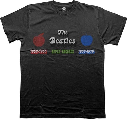 The Beatles - Apple Years Red & Blue Heren T-shirt - L - Zwart