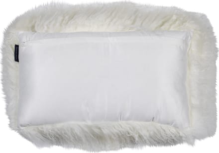 kussen schaap krulhaar wit 30x50cm