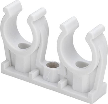VIEG zadel hele beugel Klemzadels 94826C2, kunstst, grijs, diam 22mm