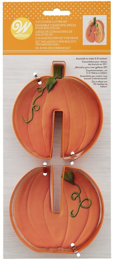 Wilton Uitsteekvormpjes Set - Koekvormpjes - Halloween - Pompoen - 2 Stuks