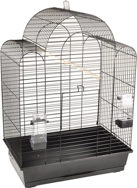 Flamingo Vogelkooi Runa Zwart - Zwart - 54 x 34 x 74.5 cm