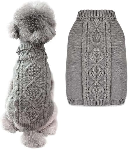 CE Serie - Honden Sweater - Grijs - Maat M - Klassiek Design