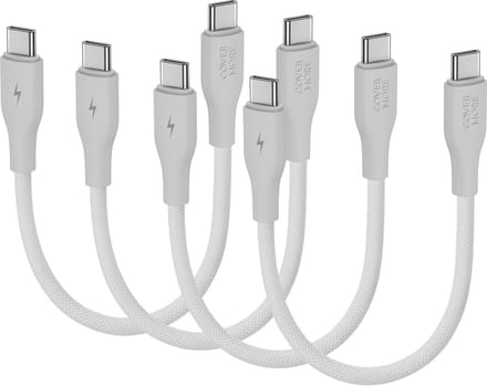 Usb C kabel geschikt voor Samsung - Kort - 4 stuks - Laadkabel - Oplaadkabel - 30cm - Wit