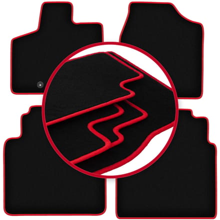 CARLUX-RED automatten voor: Volkswagen Routan minivan (2008-2016)