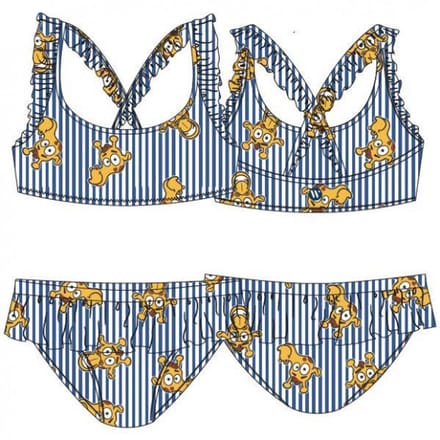 Woody Bikini Streep Met Giraf Blauw 2A