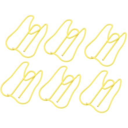 100 STUKS Paperclips Metaal Multifunctioneel Papier Memo Clip Draagbare Kantoorclips voor Document Geel