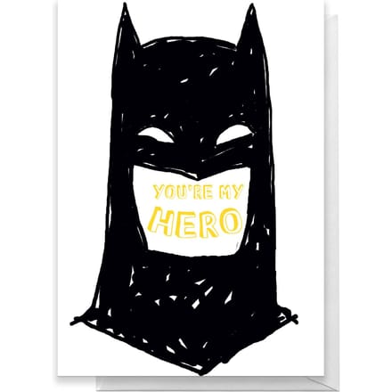 Batman You're My Hero Greetings Card - Large Card