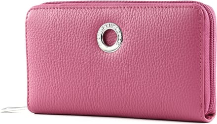 MANDARINA DUCK Portemonnee Mellow Leather Zip Around Wallet Red Violet Paars