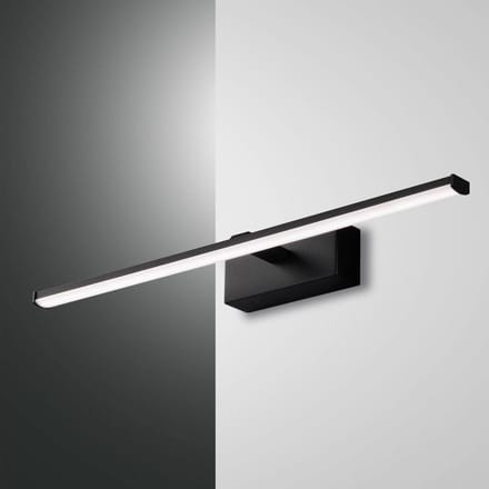 Fabas Luce LED wandlamp Nala, zwart, breedte 50 cm