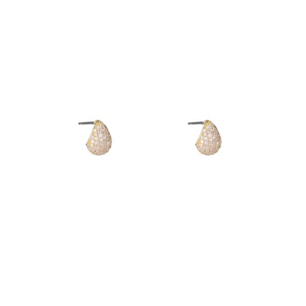Day&Eve by Go Dutch Label Oorknoppen Strass Druppel Klein Goud