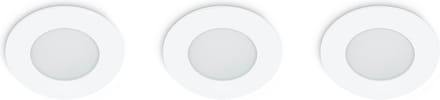 Prolight Inbouwspot Rond - Integrated LED - 3x5W - IP65 - Ø82 mm - Wit