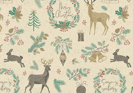 Cadeaupapier 'Seizoensgroeten' van Susy Card