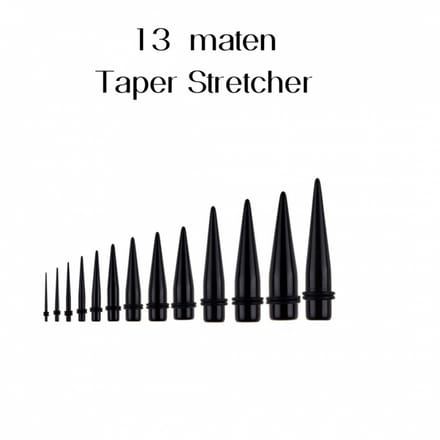 13 maten Taper stretcher 1.6 mm- 18 mm - Charme Bijoux