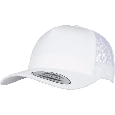 Flexfit - 5Panel Retro Trucker Cap white one size Trucker pet - Wit